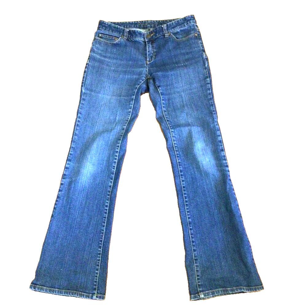 Michael Kors Wide Leg Jeans Womens Sz 4 High Rise Medium Wash Cotton Denim